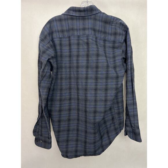 Pendleton Men’s Urban Shirt Blue Plaid Worsted Wool Button Up Long Sleeve Medium - Picture 3 of 7